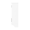 Alaterre Furniture Dover Over Toilet Organizer with Side Shelving, Wall Mounted Cabinet with 2 Doors and Towel Rod ANDO703WH